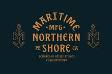 Load image into Gallery viewer, Maritime MFG - A Spur Serif Typeface