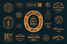 Load image into Gallery viewer, Maritime MFG - A Spur Serif Typeface