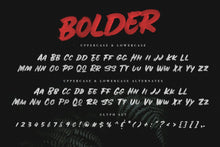 Load image into Gallery viewer, BOLDER - Smallcaps SVG Brush Font
