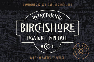 Birchshore - Ligature Font