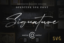 Load image into Gallery viewer, JV Signature SVG - Opentype SVG