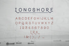 Load image into Gallery viewer, Longshore - Hand Drawn Font