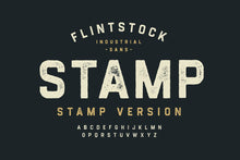 Load image into Gallery viewer, Flintstock - Industrial Display Font