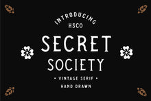 Load image into Gallery viewer, SECRET SOCIETY - A Vintage Serif
