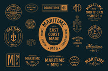 Load image into Gallery viewer, Maritime MFG - A Spur Serif Typeface
