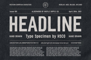 Alderwood | Handmade Condensed Sans