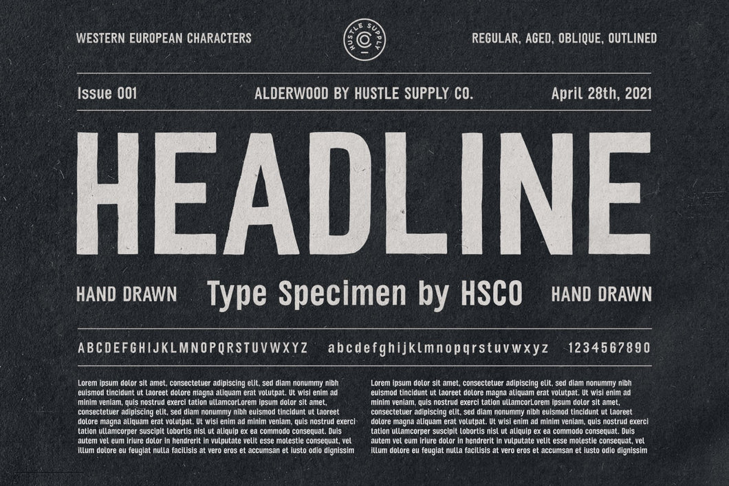Alderwood | Handmade Condensed Sans