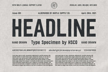 Load image into Gallery viewer, Alderwood | Handmade Condensed Sans
