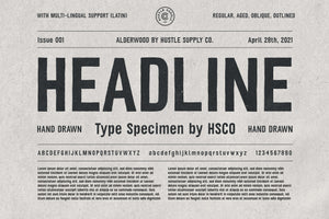 Alderwood | Handmade Condensed Sans