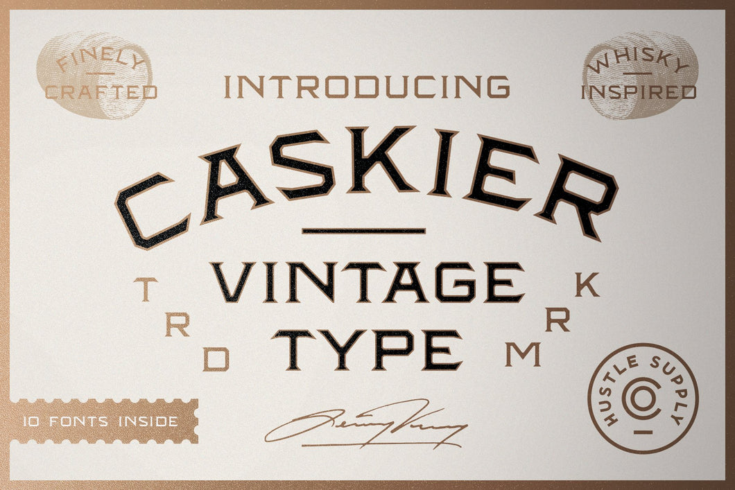 CASKIER (10 Font Files)