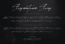 Load image into Gallery viewer, JV Signature SVG - Opentype SVG
