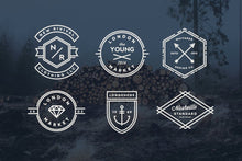 Load image into Gallery viewer, Vintage Line Badges
