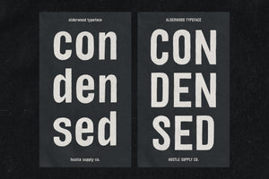 Alderwood | Handmade Condensed Sans