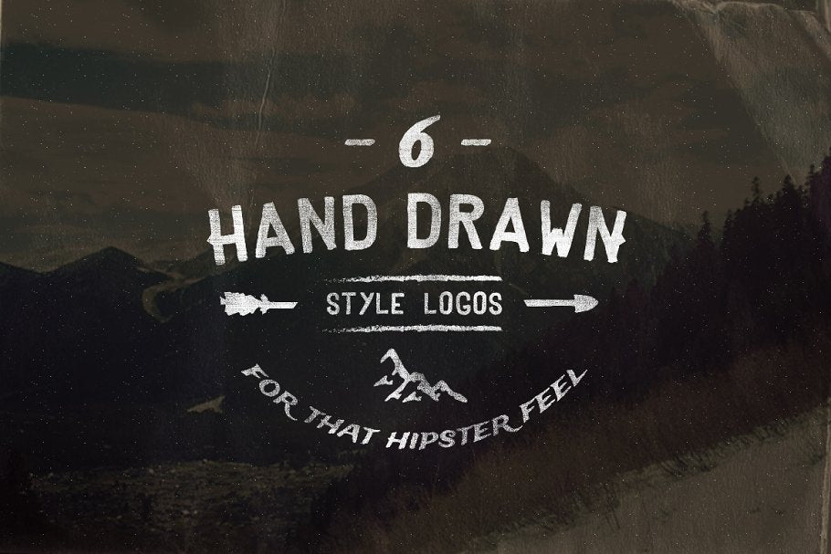Vintage Hand Drawn Style Logos
