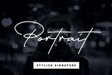 Load image into Gallery viewer, Portrait Signature Script
