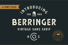 Load image into Gallery viewer, Berringer - Vintage Type Family
