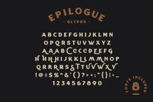 Load image into Gallery viewer, Epilogue - A Vintage Typeface
