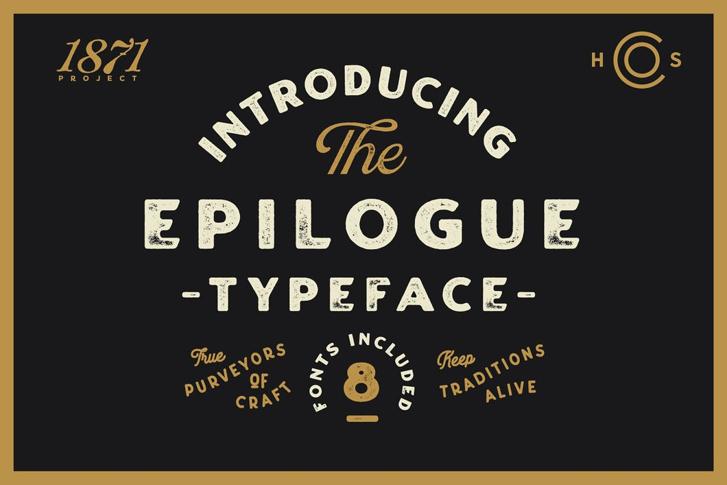 Epilogue - A Vintage Typeface