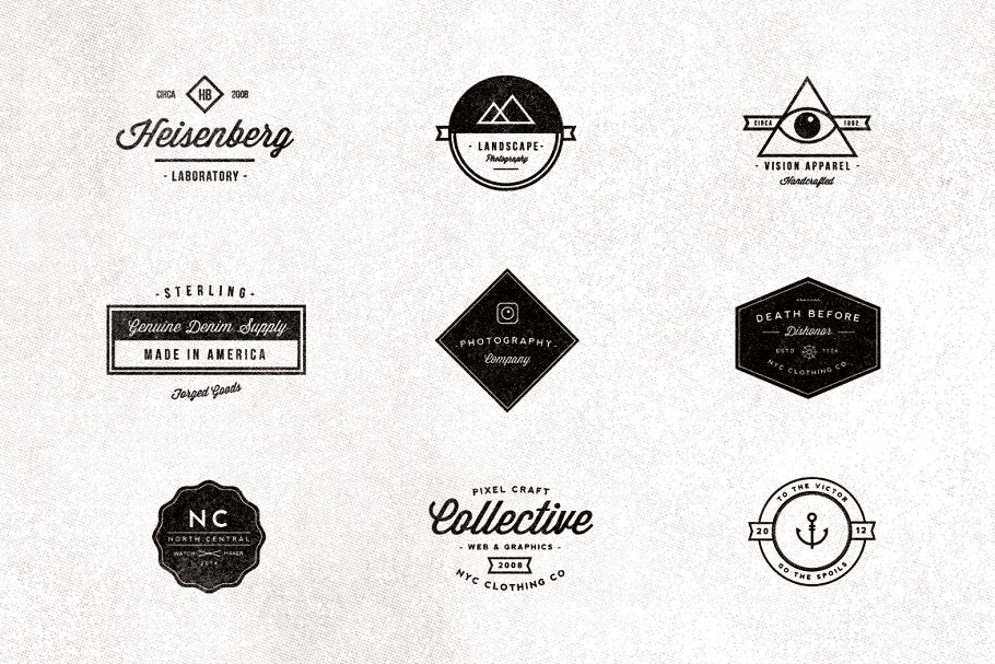 9 Vintage Typographic Logos