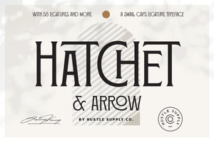 SALE: Hatchet & Arrow | 58 Ligatures