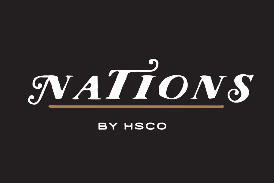 Nations - Hand Drawn Font