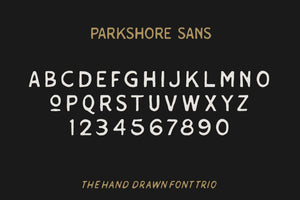 The Parkshore Font Collection