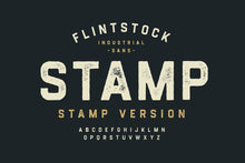 Load image into Gallery viewer, Flintstock - Industrial Display Font
