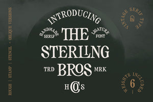 The Sterling Bros | Vintage Serif