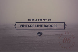Vintage Line Badges