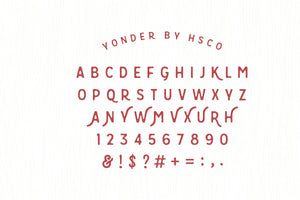 Yonder - Hand Drawn Font
